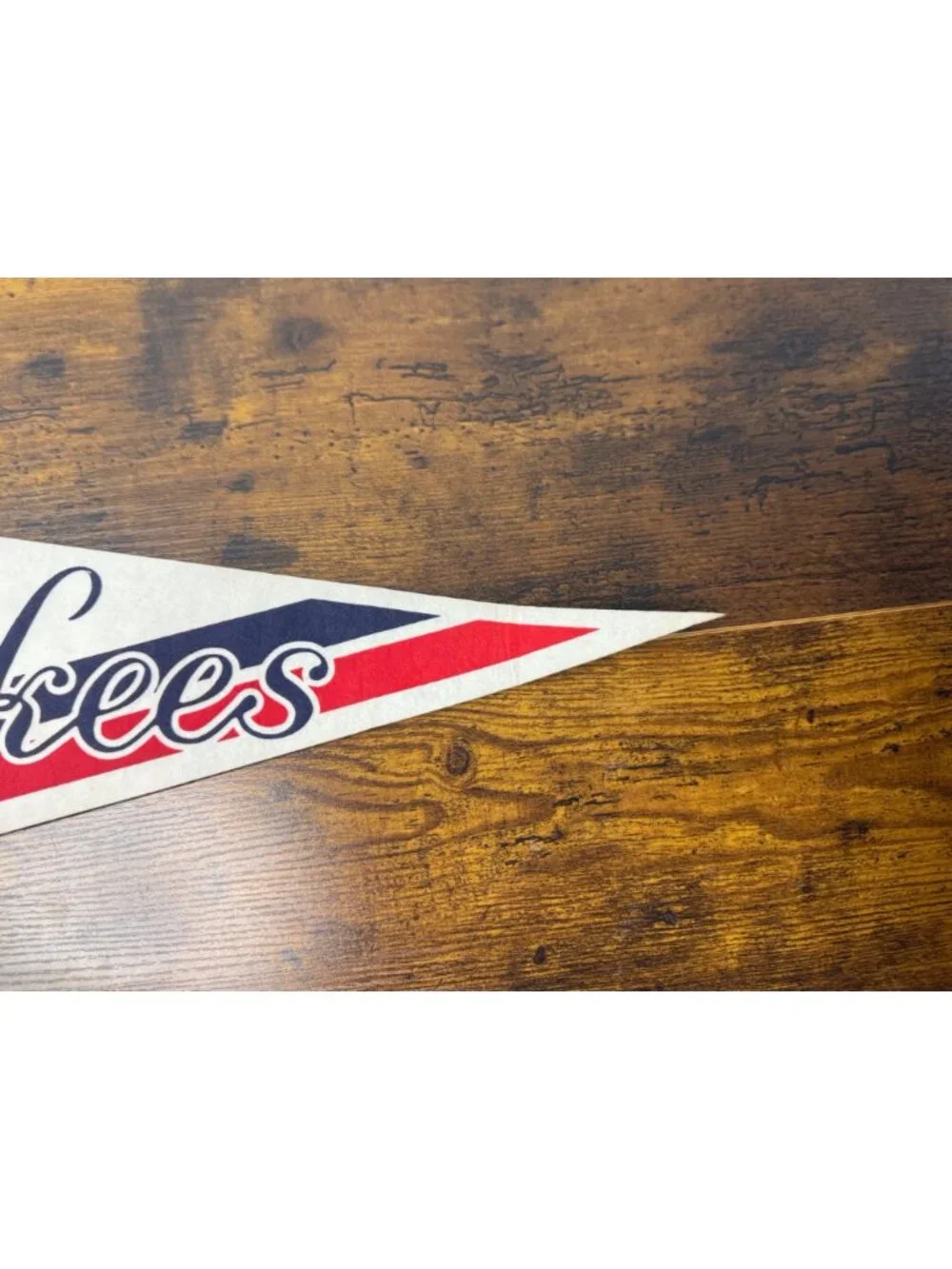 New York Yankees MLB Vintage Felt Pennant Flag With Classic Logo 30 inches